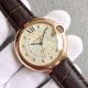 Replica Swiss Cartier Ballon Bleu Watch Rose Gold Diamond Markers Leather 42mm (2)_th.jpg
